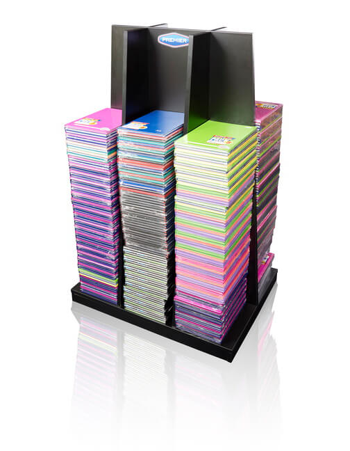 Floor Hardback Stand full of books